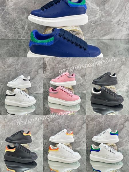 

womens shoes suede sneaker fashion women shoes gold silver platform trainers calfskin leather runner shoes, Black