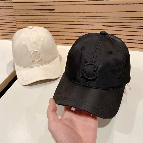 

23ss 2color luxury brand fashion baseball cap summer men women letters print baseballs caps grid stripe couples pu leather casual hat, Blue;gray