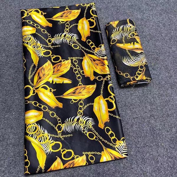 

nice looking multi colored korea fabric chiffon silk material printed flower african soft satin lace for dressing ls41,4yards and 2yards., Black;white