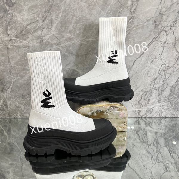 

tire designer womens boots luxury knee boot womens men motocycle ankle half anti-slip fashion platform bootie shoes, Red;white