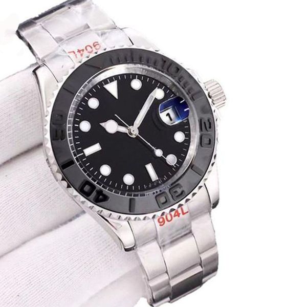 

wristwatches montres watch for men automatic mechanical watchs 40mm folded buckle strap sapphire glass reloj hombre montre de luxe movement, Slivery;brown