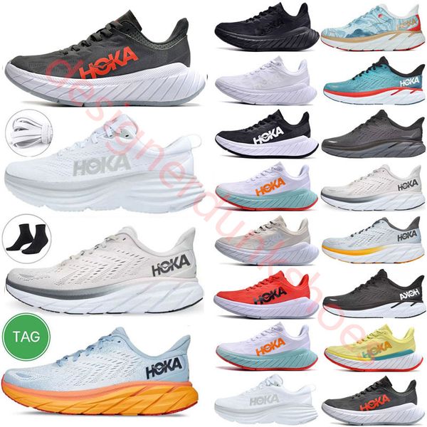 

hoka shoes triple black white one eggnog bondi 8 clifton summer song athletic carbon x 2 shadow harbor lunar rock women mens trainers lightw