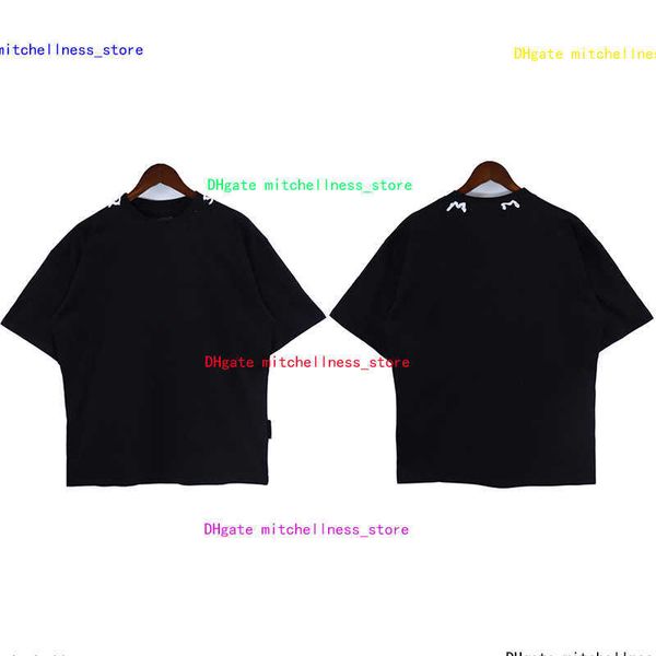 

mens designer shirt palm womens t shirt painted print casual loose crew neck short sleeve size s/m//xl, White;black