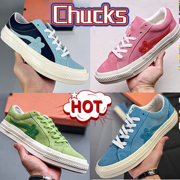 

new ox golf le fleur casual shoes designer chucks hi star sneakers platform canvas shoe vulcanized yellow flame suede geranium pink jade lim, Black