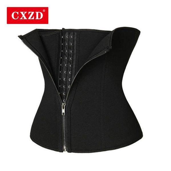 

womens shapers cxzd sports corset waist trainer double pressing cincher underbust body shapewear corset slimming belt 230327, Black;white
