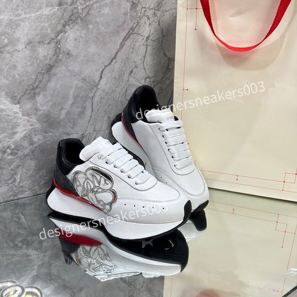 

2023new designer sneakers casual shoes men women daddy sneaker lady luxurys runner trainers multicolor platform shoes platform lace-up print, Black