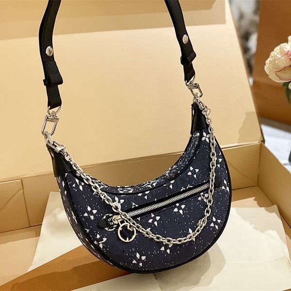 

luxury handbag collection pochette designer bag brown flower letter half moon baguette crossbody chain shoulder backpack loop purses croissa