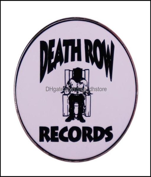 

pinsbrooches jewelry death row records logo pin brooch hip hop badge drop delivery 2021 dhcn58501084, Gray