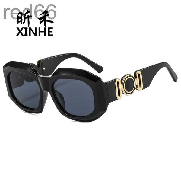 

sunglasses designer new elegant women's personalized polygonal frame glasses trend contrast shades 8z5z, White;black