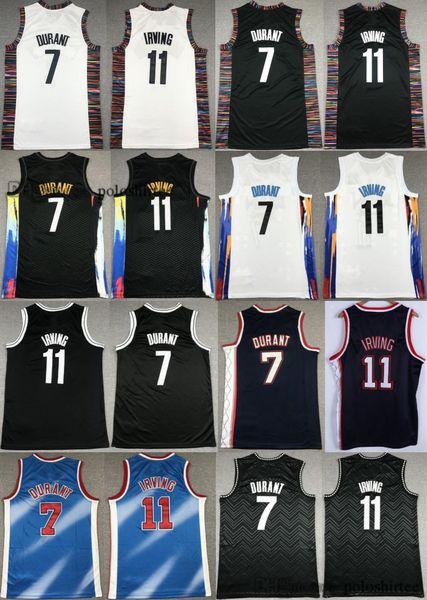 

7 kevin durant basketball jerseys kyrie city 11 irving jersey edition men kids youth breathable mesh, Black;red