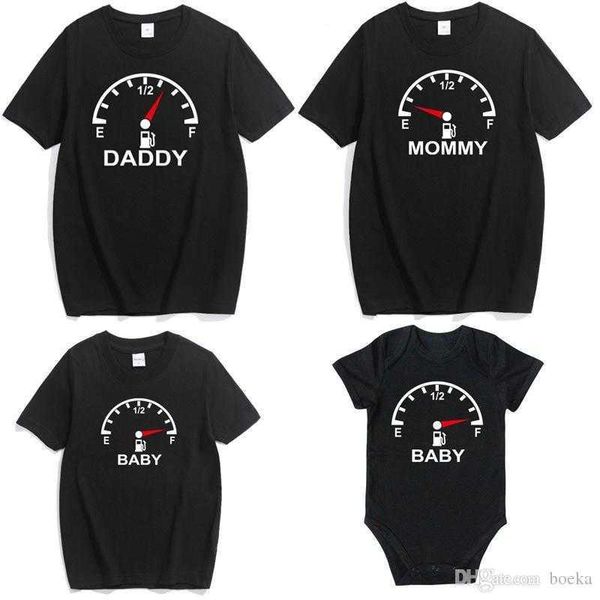 

matching father mommy and me baby summer family clothing t-shirt for dad son clothes, White;black