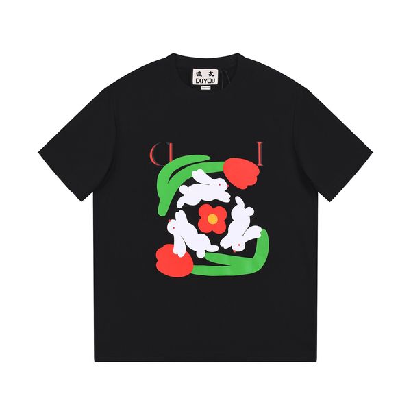 

duyou oversize shirt with vintage jersey wash letters cotton t-shirt men casuals basic women quality classical dy9134, White;black