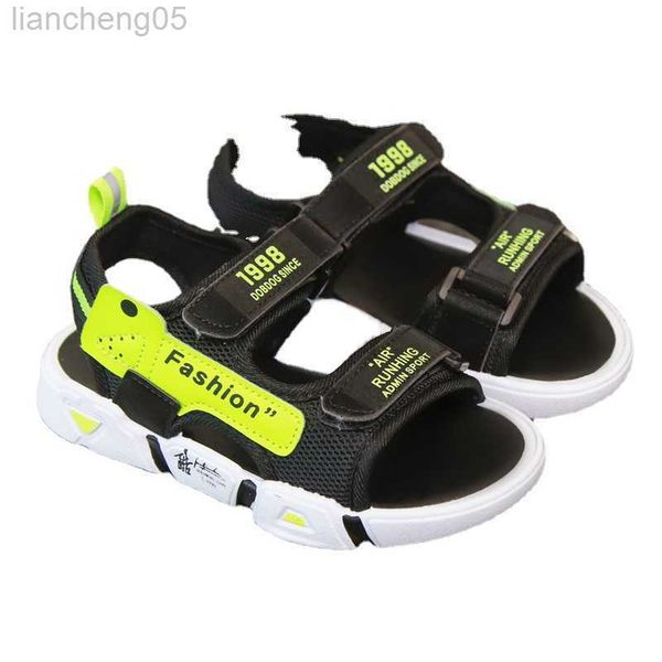 

sandals 2023 new spring summer kids sandals fashion beach pool girls boys children casual shoes sports outdoor chunky shoe w0327, Black;red