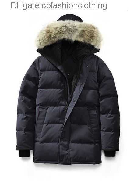 

jackets mens down canadian parka winter waterproof cloth men wolf fur wyndham jacket hooded fourrure outwear raccoon furs warm coat 2a76c, Black