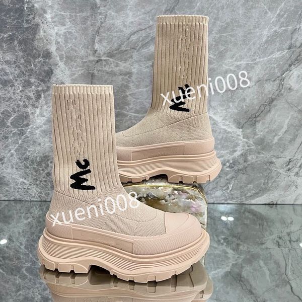 

tire designer womens boots luxury knee boot womens men motocycle ankle half anti-slip fashion platform bootie shoes, Red;white