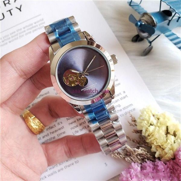 

2020 newnewmechanical automatic watch menes automatic mechanical sport mens watch men's watches rox2255d, Slivery;brown