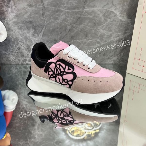 

2023new womens casual shoes vintage platform trainers denim monograms shoes rubber canvas leather sneaker fashion casual shoes sports shoes, Black