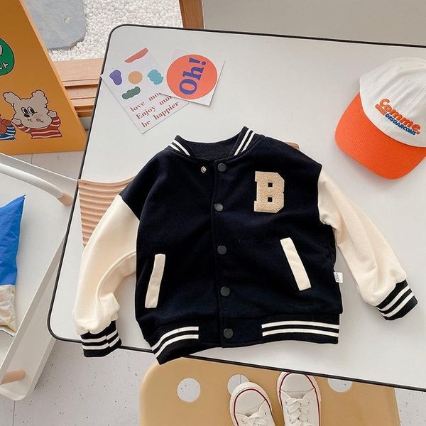 

jackets kids letters baseball coats 2-7 years boya and girls fashion loose casual jackets children jackets 230327, Blue;gray