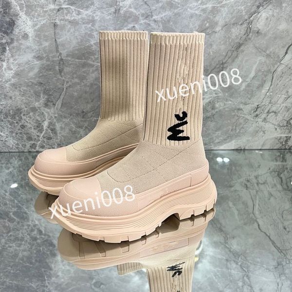 

new tire designer womens boots luxury knee boot womens men motocycle ankle half anti-slip fashion platform bootie shoes, Red;white