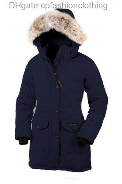 

new canada women rossclair parka long hooded wolf fur fashion warm down jacket outdoor warm coat 60ewy, Black