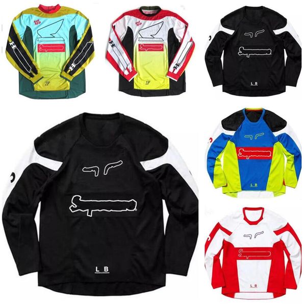

motorcycle downhill jersey long sleeves, motocross polyester quick-drying t-shirt, the same style is customized