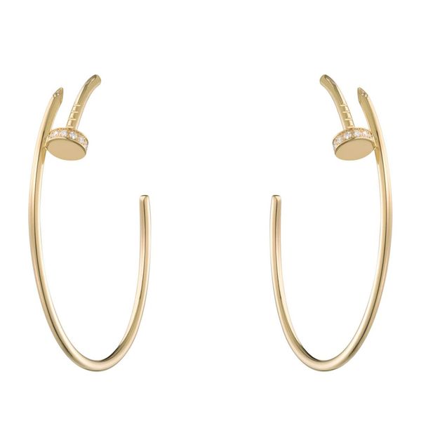 

fine nails earrings for women designer silver needle anti allergic 5a official reproductions fashion classic style jewelry anniversary gift, White