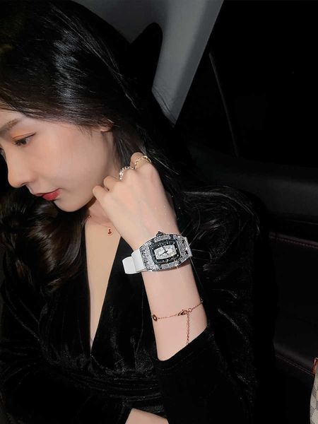 

luxury milles richards mantianxing watches women's full diamond women's watches little people light luxury women's mechanical, Slivery;golden