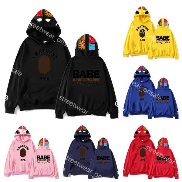 

bpe designer ape hoodies for men babe solid color shirts streetwear black hoodie boys cool fashion couple lovers clothing d088