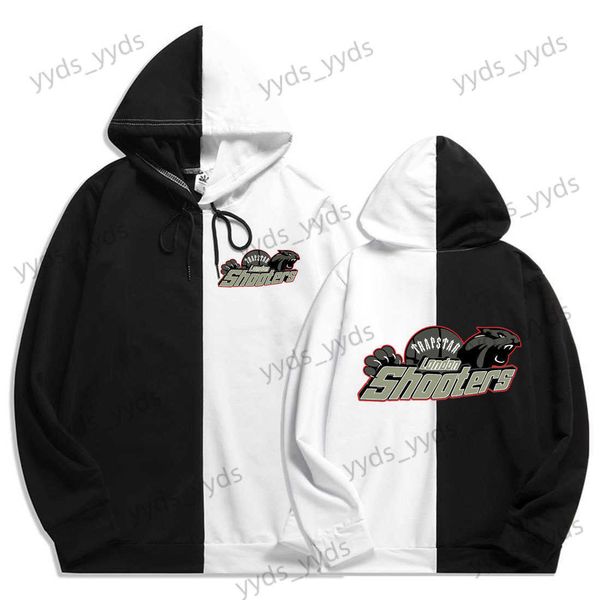 

men's hoodies sweatshirts and women's spring and autumn thin sports set youth trapstar letter printed sweater pants men's t23, Black