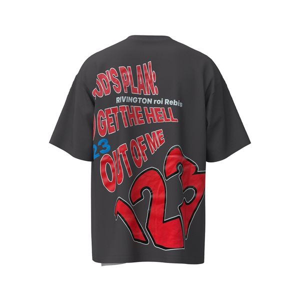 

rrr123 graphic t shirts puff print plus size t-shirts man vintage oversized t-shirt streetwear tee youth tees fashion cotton short sleeves, White;black