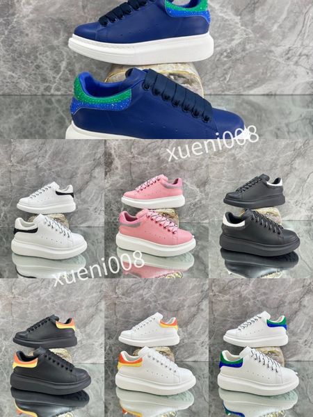 

men designer sneakers calfskin casual shoes reflective shoes vintage suede leather trainers all-match stylist sneaker leisure shoe platform, Red;white