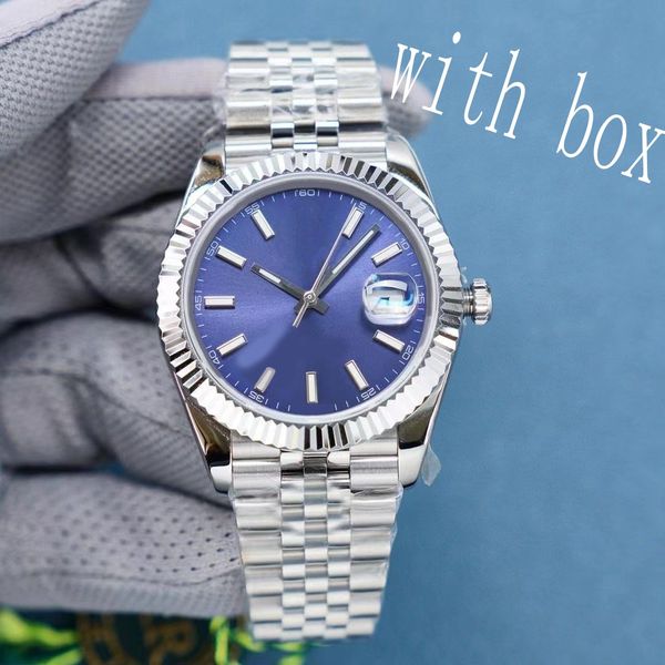 

couples wristwatches watch datejust with diamond luminous full stainless steel strap adjustable orologio sapphire wrist men mechanical watch, Slivery;brown