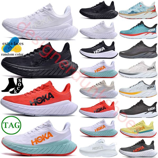 

hoka bondi 8 shoes eggnog runner summer song triple black white light blue fog outdoor sports designer trainers shock absorption clifton ath