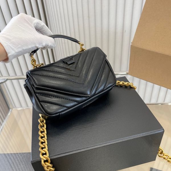 

women's bag designer chain bag luxury one shoulder bag leather shoulder strap chain alphabet ribbon classic underarm bag crossbody bag