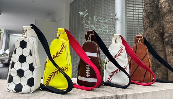 

outdoor bags bling softball soccer beach bag sports leather softball baseball shouder bags girl volleyball totes storage