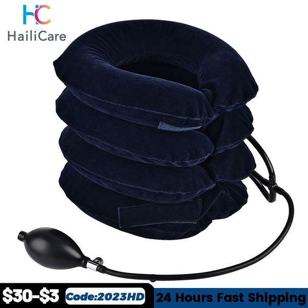 

massaging neck pillowws air inflatable cervical collar neck traction tractor support massage pillow pain relief relax health care neck head