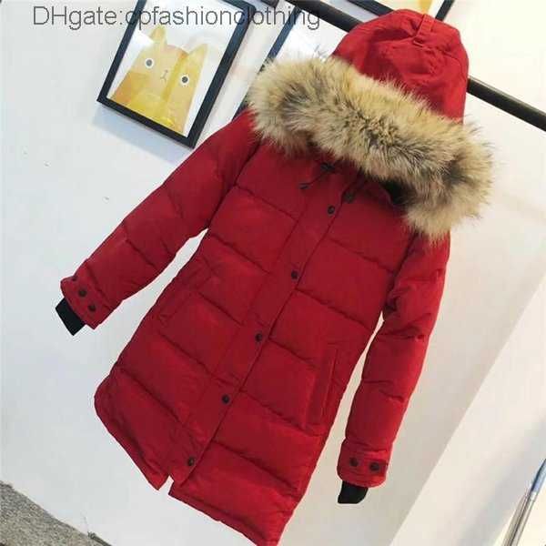 

new canada women rossclair parka long hooded wolf fur fashion warm down jacket outdoor warm coat 7b872, Black
