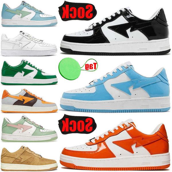 

bapestas sk8 sta low baped designer casual shoes mens womens shoe lows black green camo combo pink plate-forme luxury trainers sports sneake
