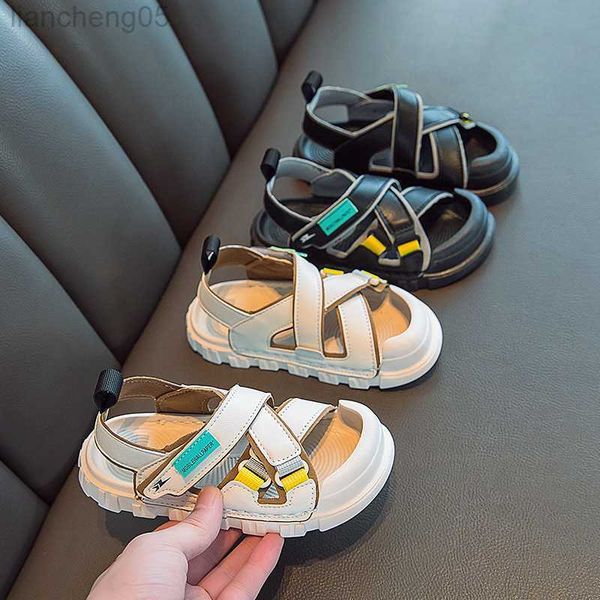 

sandals children's sandals new boy children's shoes sports casual girls fashion beach shoes 2022 summer toddler girl sandals w0327, Black;red
