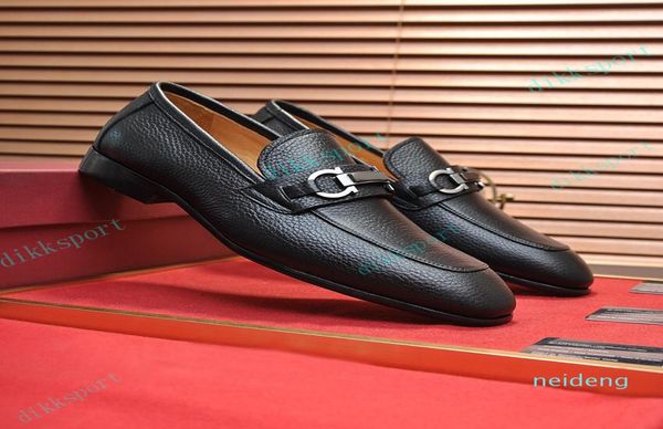 

2021 quality dress shoes fashion men black genuine leather pointed toe mens business oxfords gentlemen travel walk casual comfort5744365