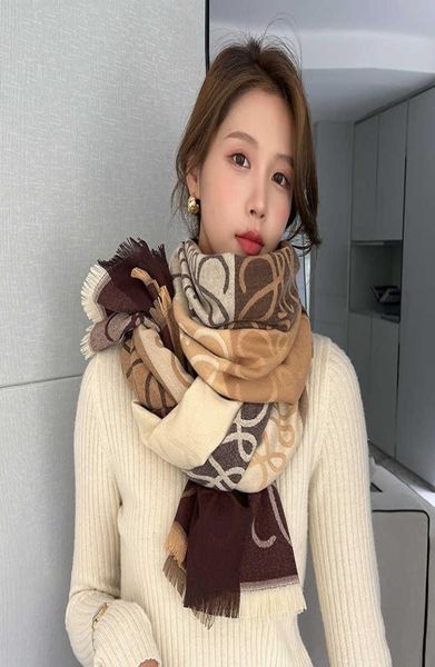 

scarves scarf women039s simple and versatile decoration in winter south korea039s double sided wide shawl dualuse cashmere 3451408, Blue;gray