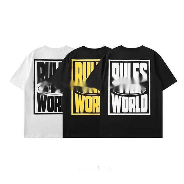 

designer t shirt corteiz american street hip hop letter print short sleeve t-shirt men's fashion brand summer loose round neck half sle, White;black