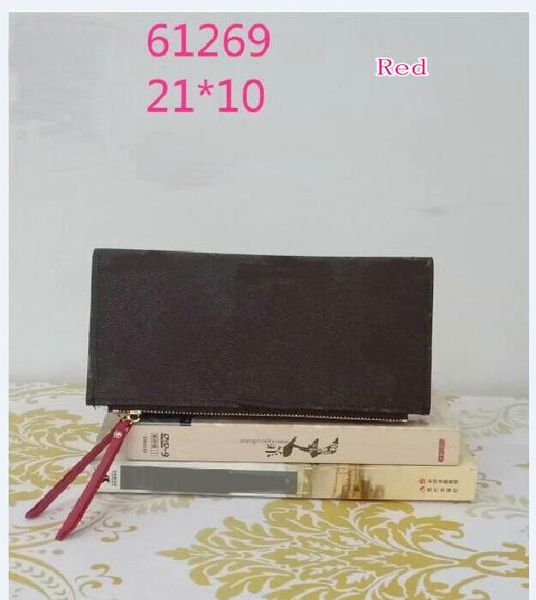 

mens black latest long wallet for women designer purse zipper bag ladies card holder pocket coin hold credit card holder rt, Red;black