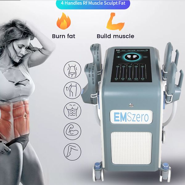 

14 tesla 4 handles dls- emslim muscle building fat reduction with radiofrequency fat burning emszero machine