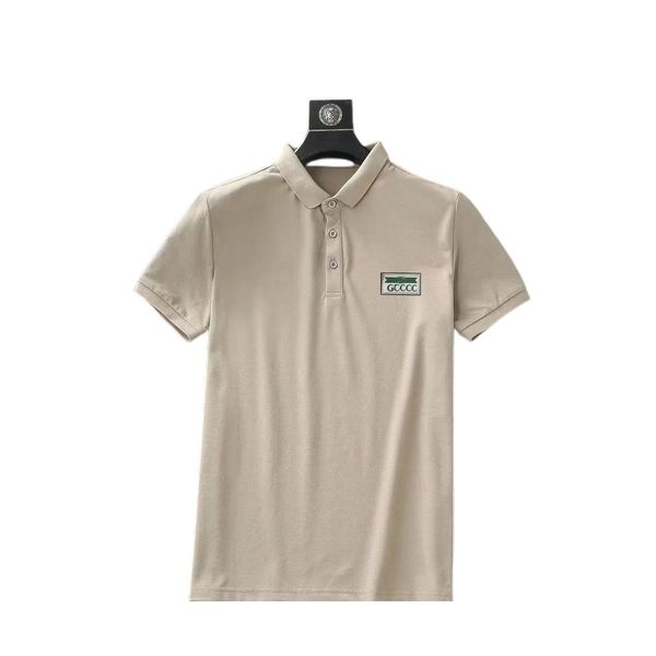 

men's summer fashion polo simple loose short sleeve t-shirt, White;black