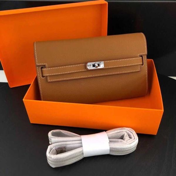 

kellies bag h bag 2023 new hand pattern leather wallet style one shoulder oblique straddle women's wallet large capacity wallet yo8l