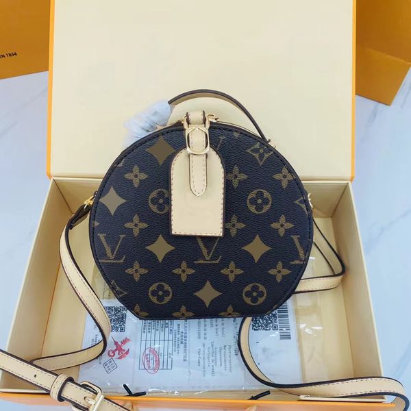 

shoulder bags 2023 designer louiseitys tote viutonitys round crossbody bag women handbags leather luxury lady classic flowers crossbody bag
