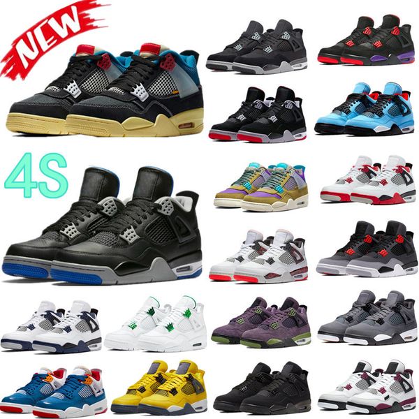 

black canvas 4 4s basketball shoes university blue mens lightning wild things toro bravo taupe haze shimmer safety orange purple metallic fi