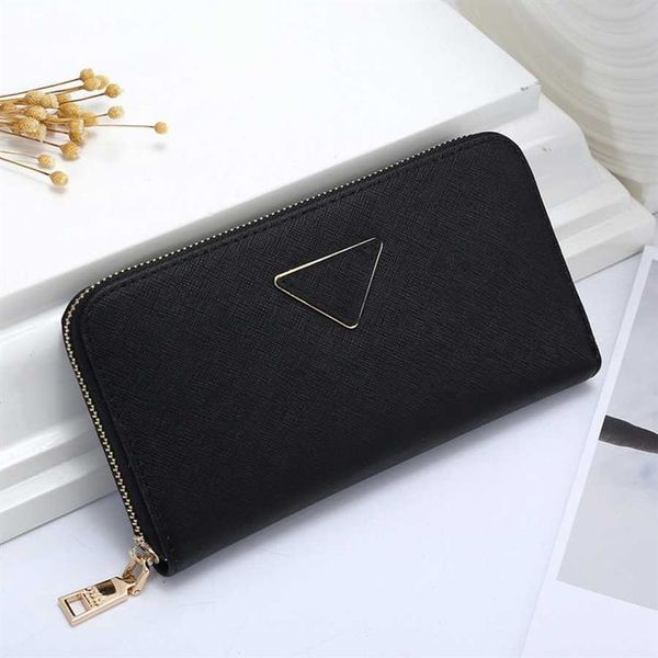 

luxury designers classic wallets handbag credit card holder fashion men and women clutch with ten color#406217s, Black