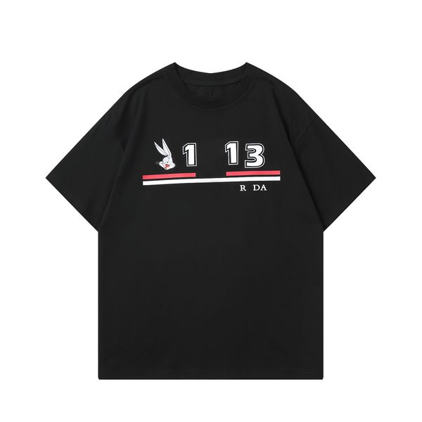 

men's t-shirt t shirt slim fit short sleeve cotton breathable tee r luxury letters print shirts 2023 spring summer high street casual m, White;black